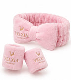Velxia Skincare Headband & Wristband Set