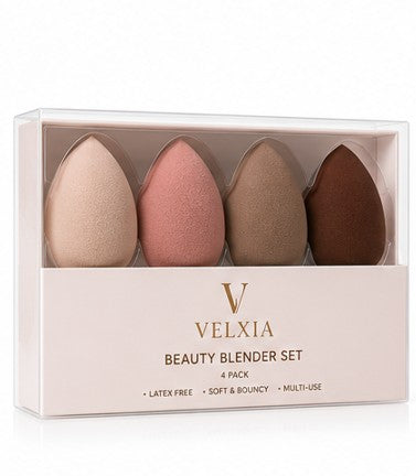 Velxia Beauty Blender Set – 4 Pack